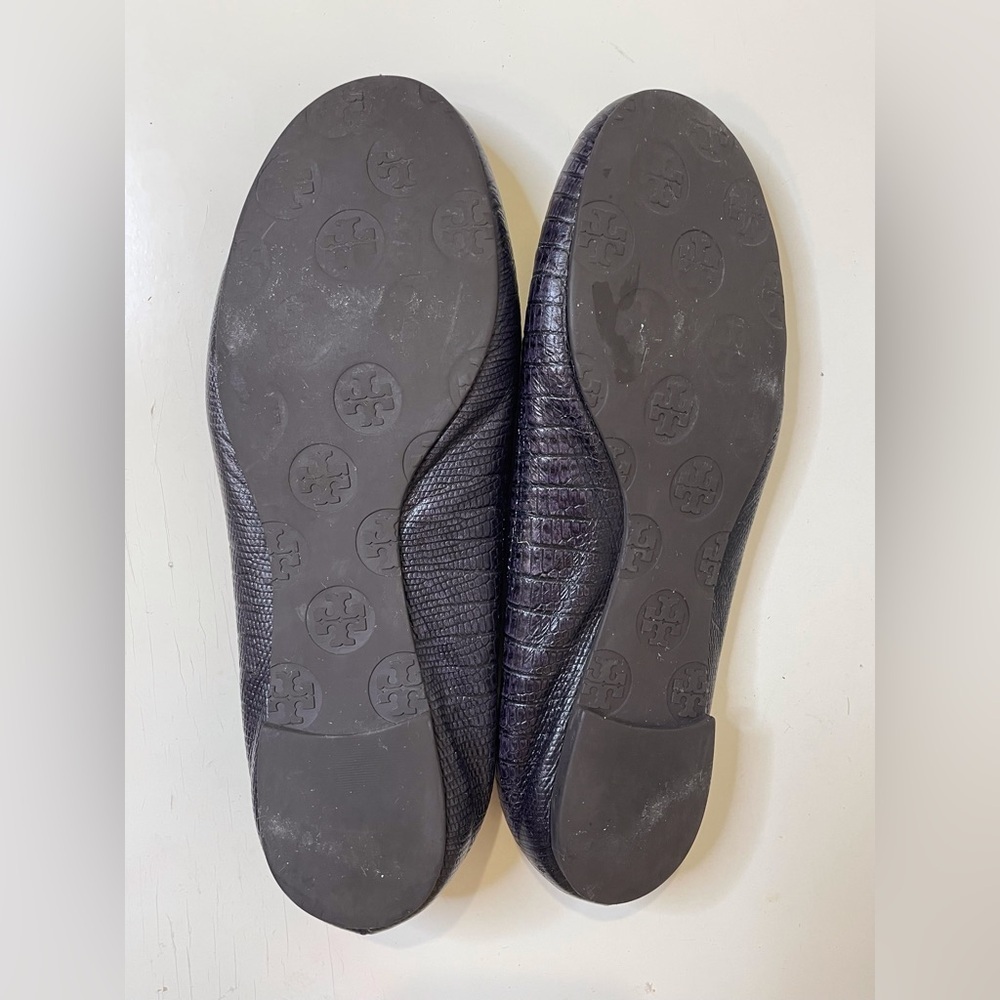 Tory Burch Women’s Python Leather Reva Flats Shoe… - image 8